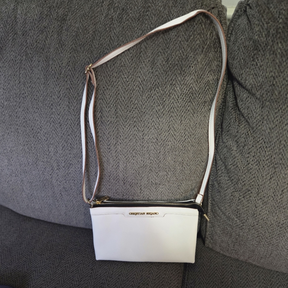 Christian Siriano Elegant White Crossbody Bag